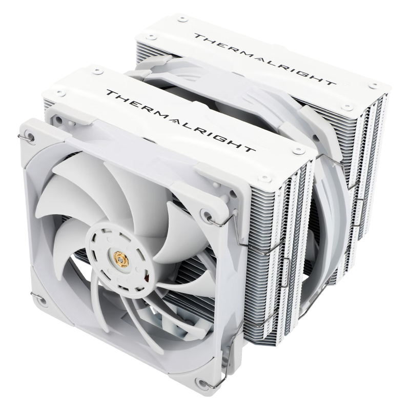 利民 FC140 WHITE 5热管双塔风冷散热器 白色