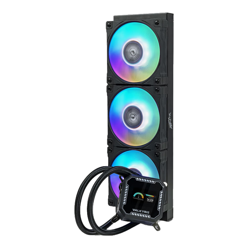 VALKYRIE 瓦尔基里 B360 ARGB 360冷排 CPU水冷散热器 黑色