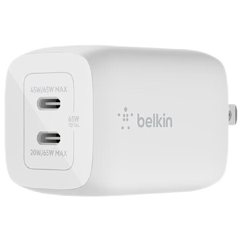 belkin 贝尔金 WCH013yz 手机充电器 Type-C 65W 白色