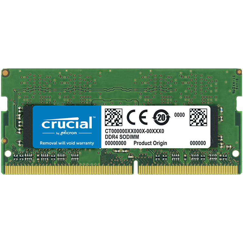 Crucial 英睿达 DDR4 2666MHz 笔记本内存 普条 绿色 4GB CT4G4SFS8266