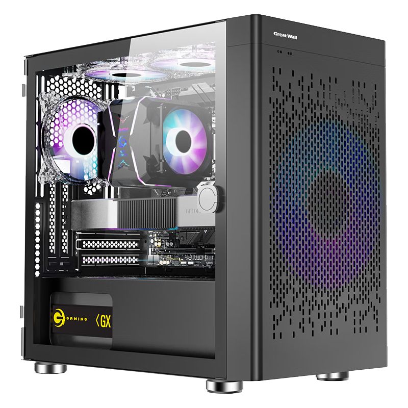  Great Wall/长城 Type-C 3.2 电脑机箱  黑色