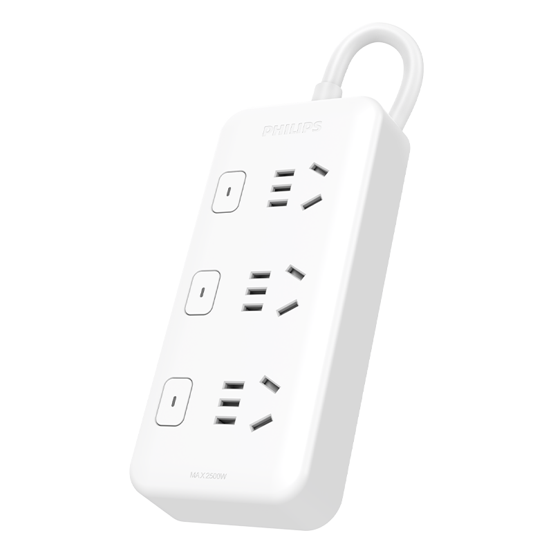 PHILIPS 飞利浦 SPB3140W系列 四位五孔分控插排