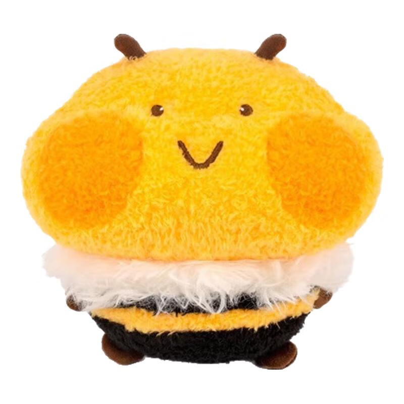 多爱小蜜蜂蜜蜜毛绒玩具可爱治愈系公仔送男女孩抱睡玩偶 微笑-28cm