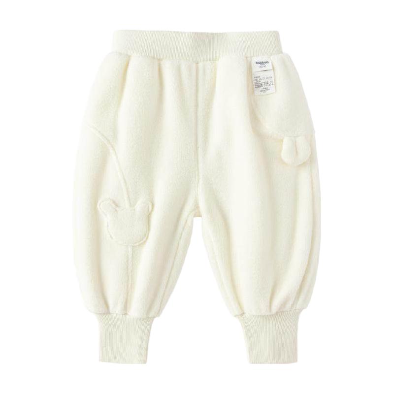 巴拉巴拉宝宝裤子男童长裤女童加绒裤冬装运动裤摇粒绒潮