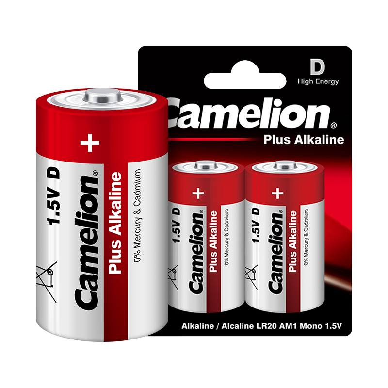  Camelion/飞狮 LR20-BP2 碱性电池  2粒