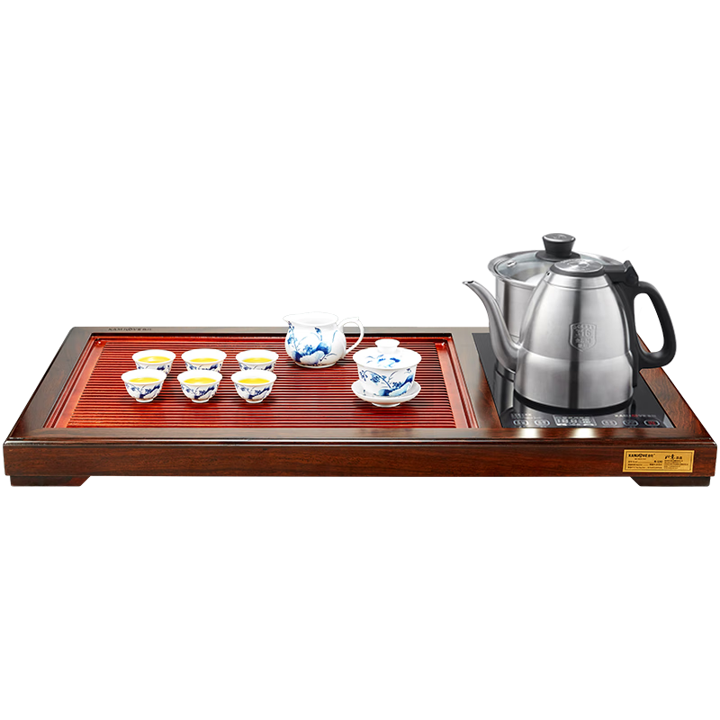  KAMJOVE/金灶 R-190_T6 黑檀木 茶具套装+茶盘+茶海+茶台+泡茶机+煮水壶+电热水壶