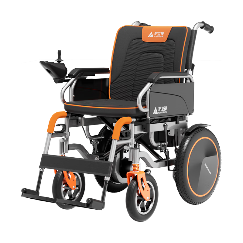 香港品牌护卫神电动轮椅折叠轻便智能全自动老人残疾人代步680 低靠背-12安铅酸电池+续航16公里