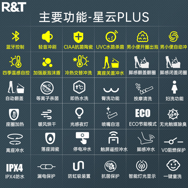  R&T/瑞尔特 全功能 智能马桶