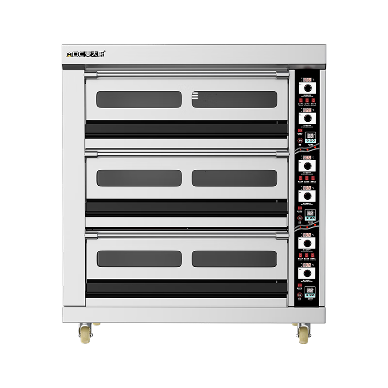 麦大厨烤箱商用多功能烘焙电烤箱烤披萨烤蛋挞智能控温定时电烘炉 380V 23.94KW 三层九盘