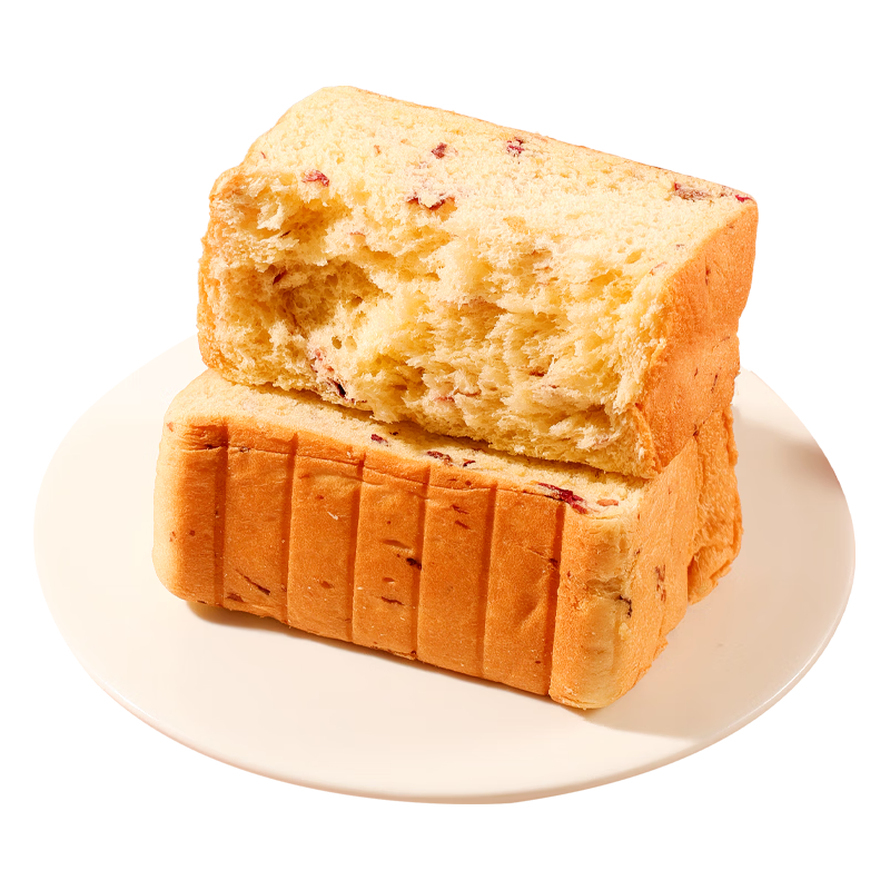 士丹顿茶餐厅玫瑰牛奶厚切吐司整箱营养早餐代餐健康食品办公室休闲零食糕点心 重瓣玫瑰吐司80g*8包