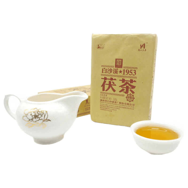 白沙溪黑茶2013年茯砖茶 传统工艺茯砖茶 338g
