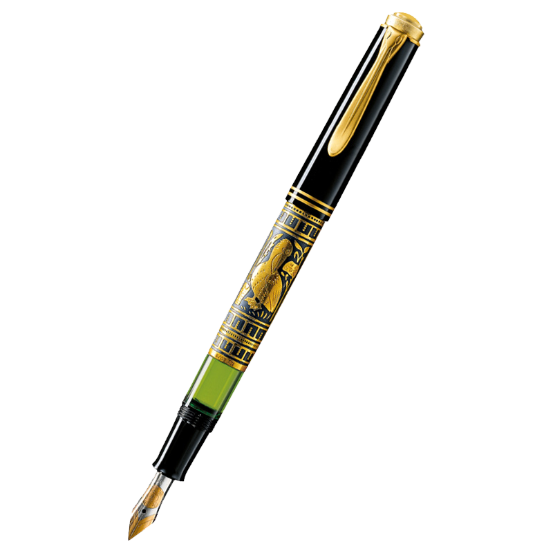 顺丰包邮 德国原装pelikan百利金M700 Todelo小金雕18K金尖钢笔