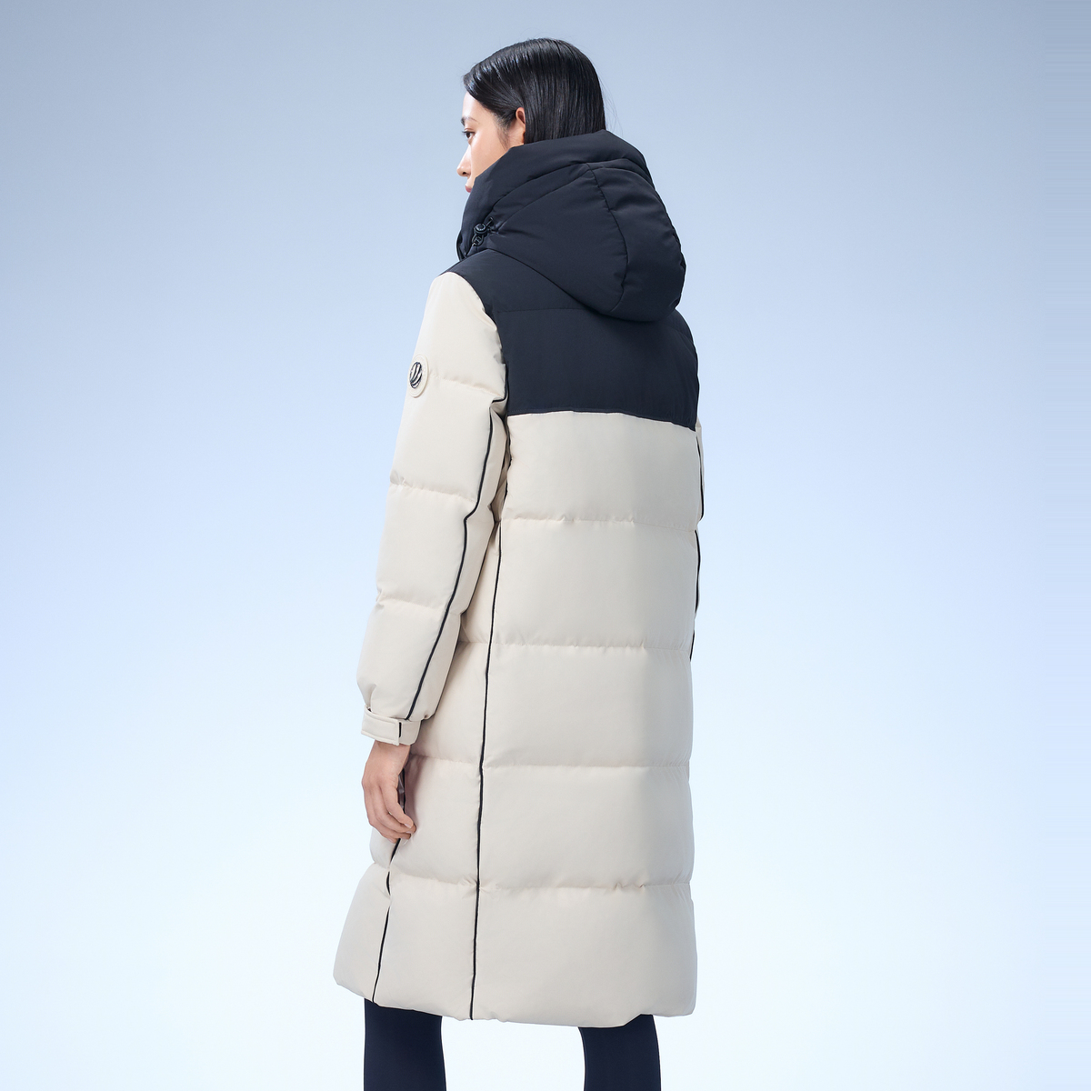 波司登男女同款户外大长款过膝连帽羽绒服加厚时尚冬外套