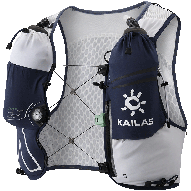 KAILAS FUGA AIR8凯乐石越野背包男女同款轻便稳定户外专业运动跑山包 黑白KA2564005 L