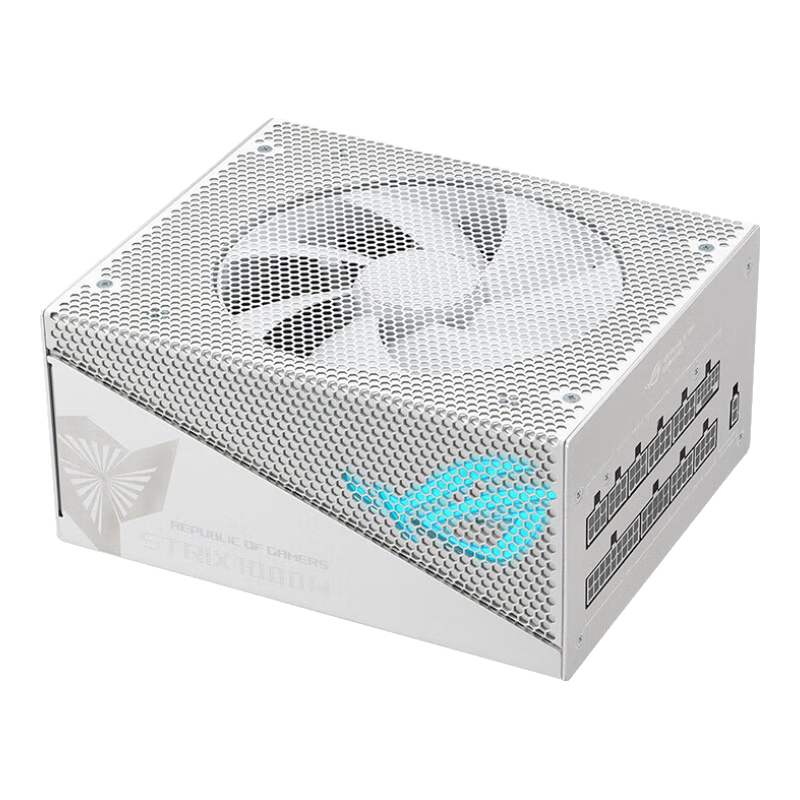 ROG 玩家国度 Strix 雷鹰 AURA系列金牌全模组电源 原生ATX3.0 神光同步 雷鹰1000W AURA 吹雪版