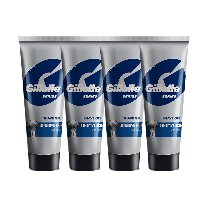  Gillette/吉列 敏感肌可用 剃须啫喱  60g*4