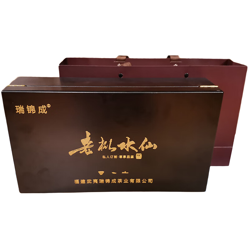 瑞锦成 乌龙茶新茶老枞水仙 中火碳焙 武夷山茶叶礼盒厂家直供 木质礼盒泡袋装8.4克*20包