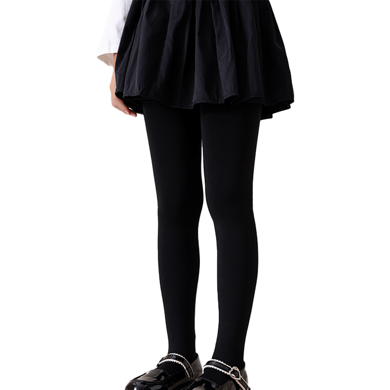 笛莎 巨厚加绒打底裤女童连裤袜儿童白色舞蹈袜冬季加厚保暖可外穿裤子