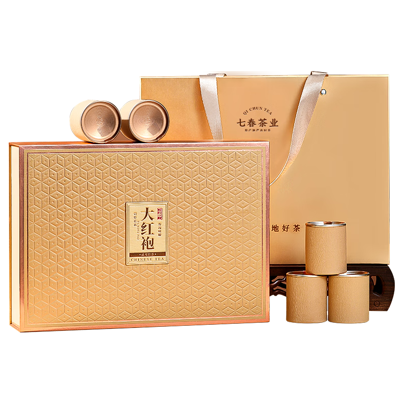七春茶叶特级大红袍 武夷山茶叶礼盒96g小罐装礼盒装过年 【6A特级小罐】大红袍礼盒 96g