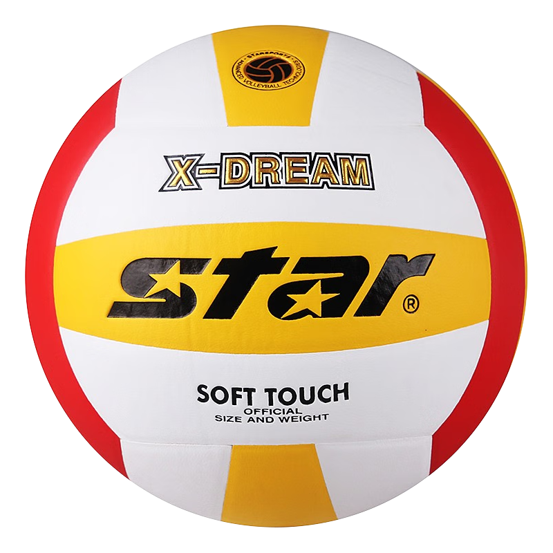 SATA 世达 star）VB4025-34 软式 中考 比赛训练 标准5号 耐磨PU 排球