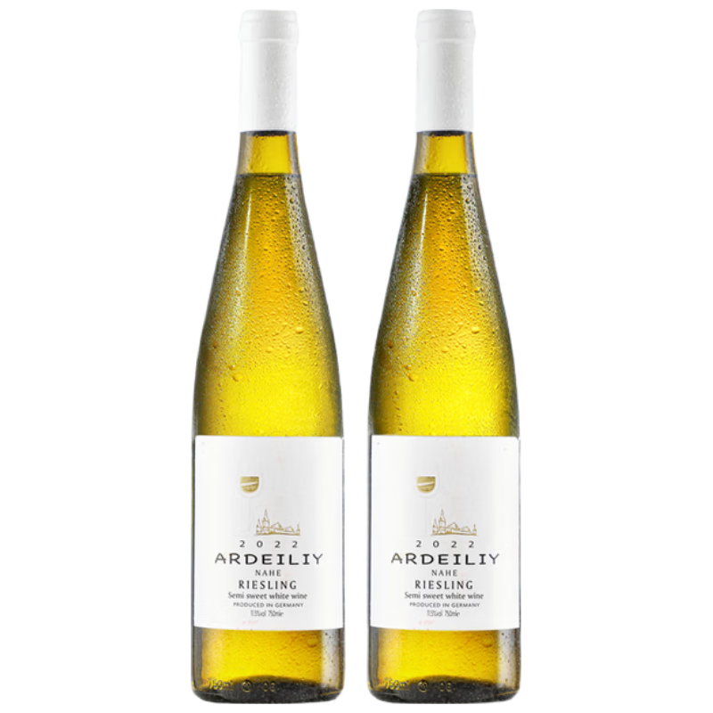 露颂【100%雷司令】德国半甜白葡萄酒原酒微醺果酒年货