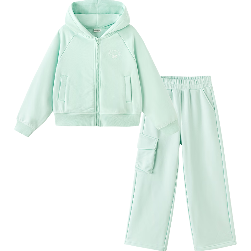 巴拉巴拉【balaOne】童装儿童套装女童2026春装休闲两件套潮