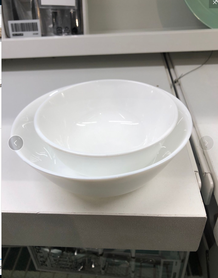 宜家 奥夫塔 钢化玻璃 碗