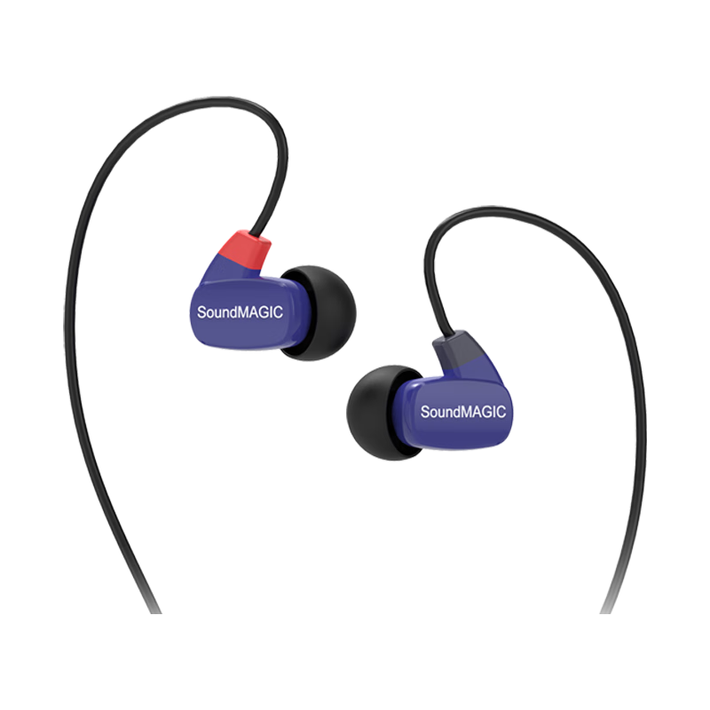 SoundMAGIC 声美 PL50 入耳式挂耳式动铁降噪有线耳机 蓝色 3.5mm