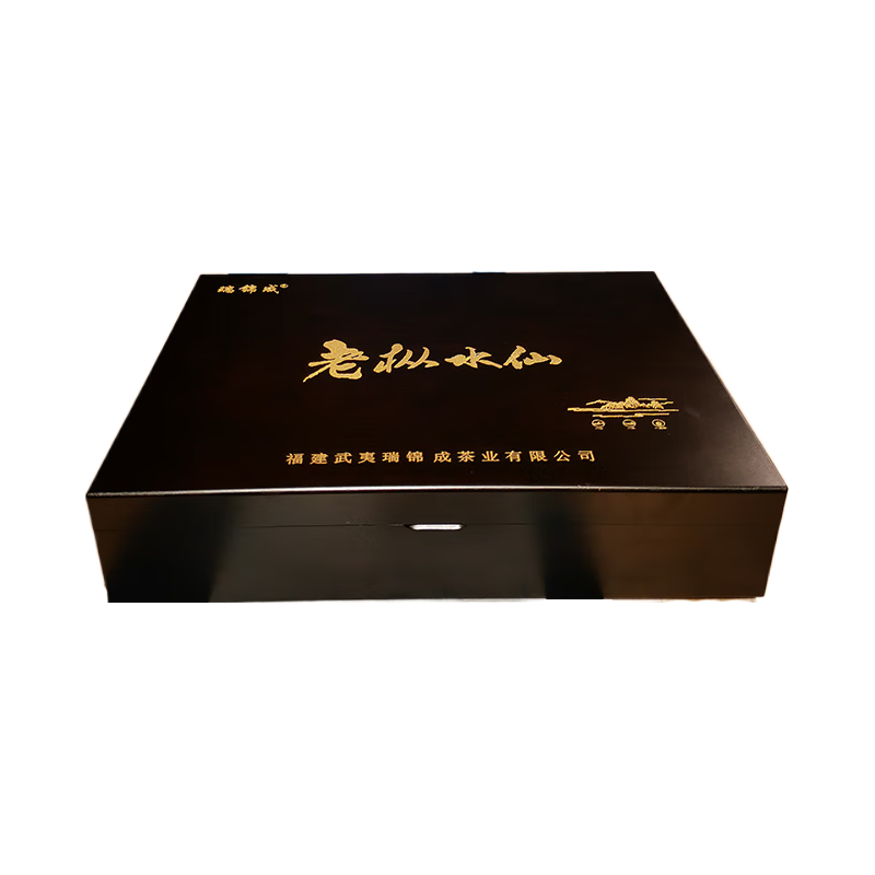 瑞锦成 乌龙茶新茶老枞水仙 中火碳焙 武夷山茶叶礼盒厂家直供佳品 木质礼盒配礼袋8克*30罐
