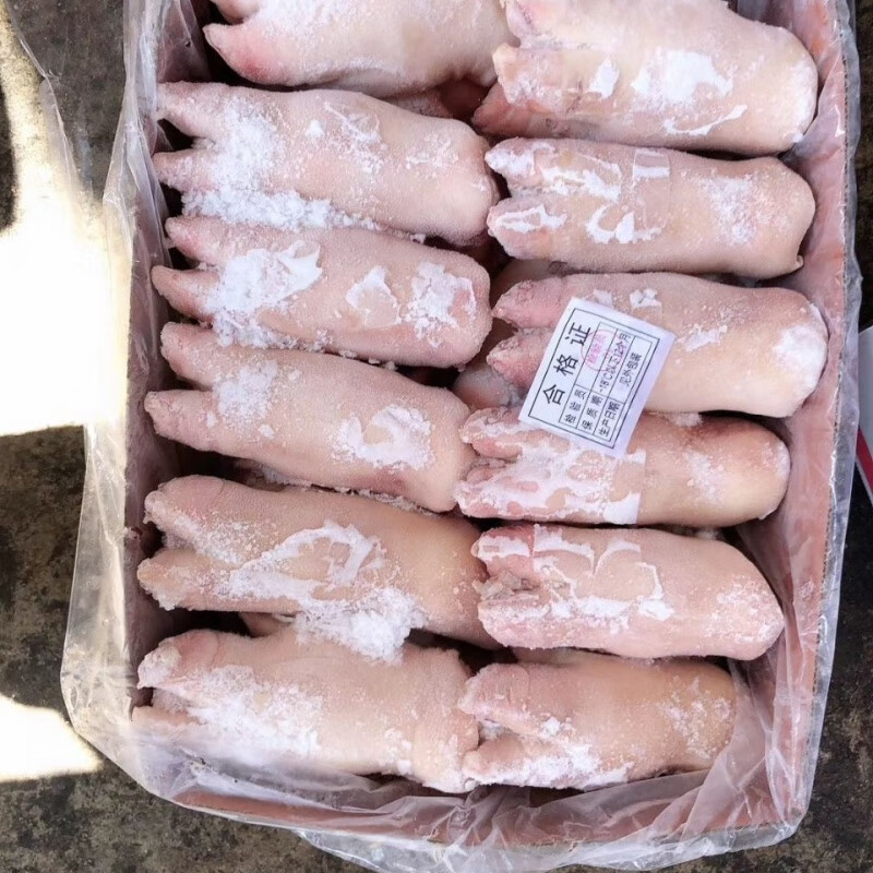 新鲜猪蹄猪脚带筋猪前蹄干净大小均匀卤菜饭店食材 6只装 猪蹄