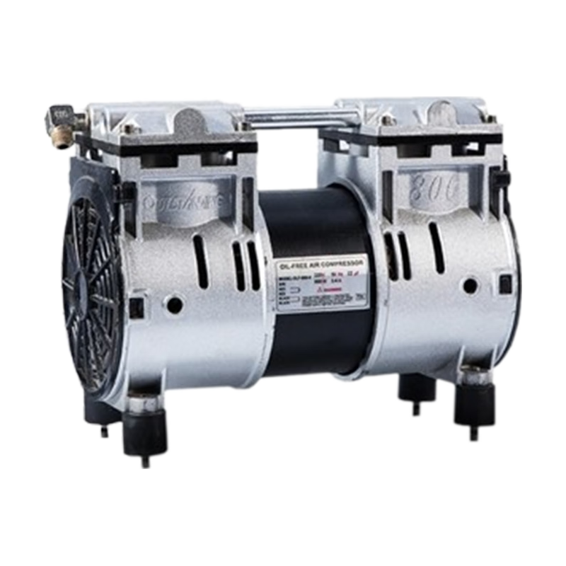 奥突斯无油低音220v电机双缸进气泵轮胎打钉真石藻装修木工家装机头 800W铜(4极)-机头一年只换不修声大包退