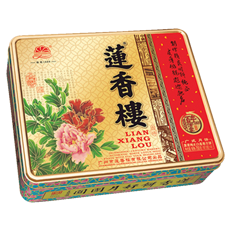 莲香楼 蛋黄纯正白莲蓉广式月饼 750g