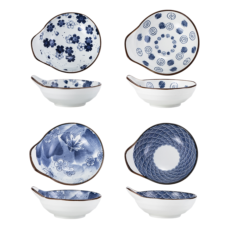 美厨 精致日式陶瓷餐具碗碟陶瓷碗大汤碗饭碗面碗醋碟蘸酱碟骨碟调料碟