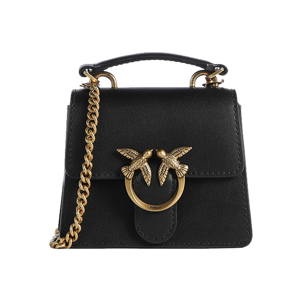 PINKO Pinko LOVE ONE 顶部手柄迷你超轻款牛皮单肩手提斜挎包