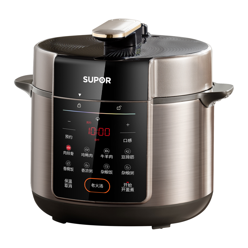 苏泊尔 电压力锅304不锈钢内胆6L大容量全自动家用多功能高压锅