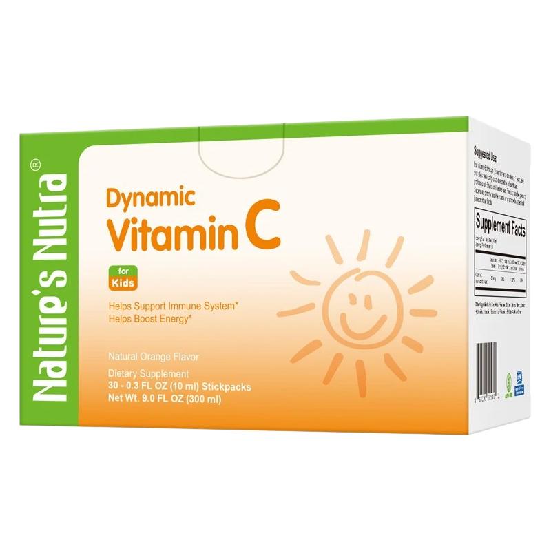 Nature's Nutra莱思纽卡儿童维生素C 婴幼儿增强免疫力宝宝VC 30条/盒 独立包装 维生素C条包 30条*2盒