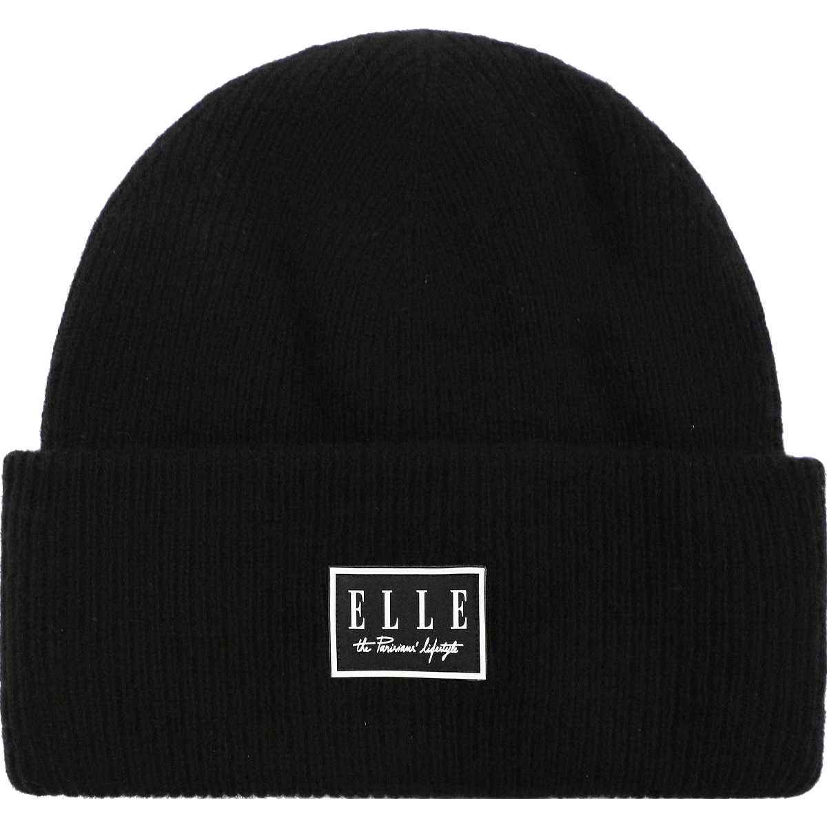 ELLE 双层100%羊毛帽子女高级感秋冬保暖男毛线帽针织帽月子帽