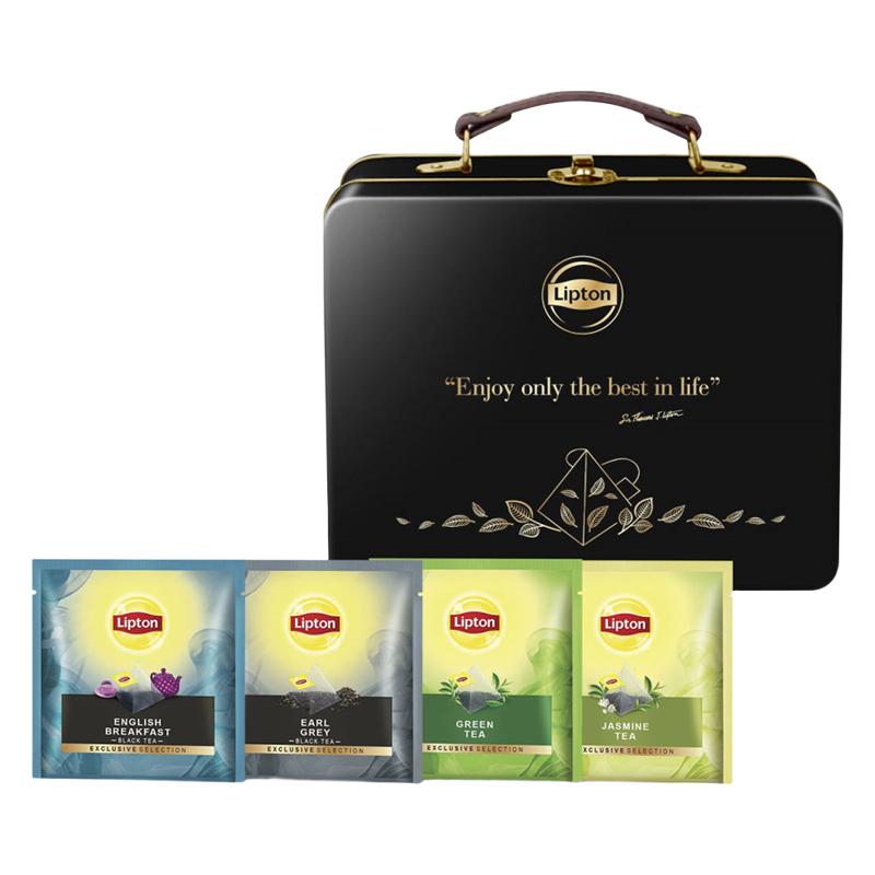 Lipton 立顿 尊萃之选 三角茶包礼盒装 混合口味 76.8g