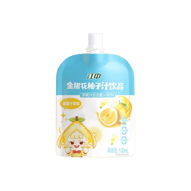 江中金银花柚子汁3  100ml*12袋/整箱   店