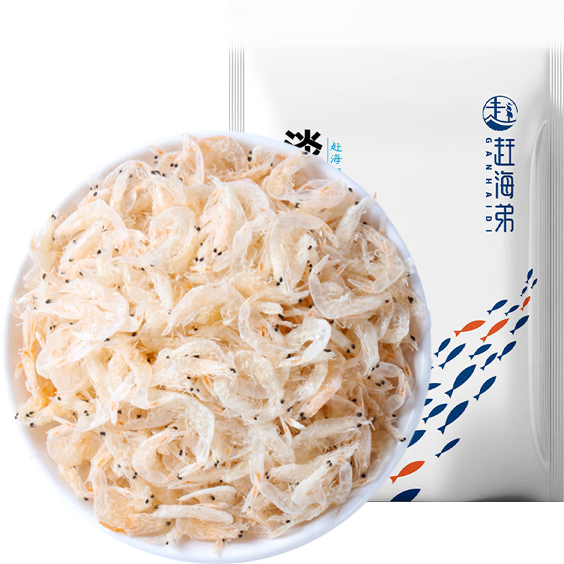 赶海弟GANHAIDI 淡干虾皮 200g
