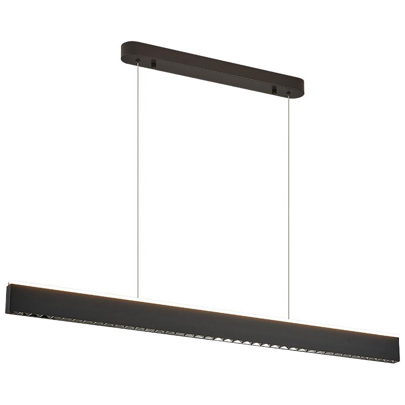 出彩意式极简一字餐厅吊灯现代轻奢饭厅高端设计吧台岛台长条灯具