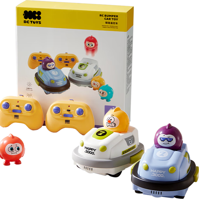 babycare&BCTOYS碰碰遥控车益智早教亲子互动儿童遥控小汽车玩具车-2只装