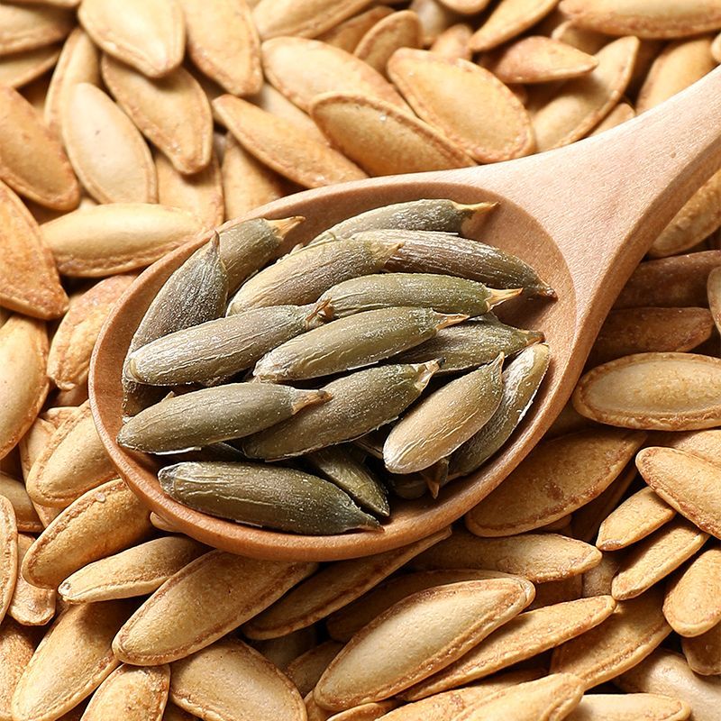 憨豆熊美人甲南瓜子505g袋装新货椒盐味南瓜籽坚果炒货休闲零食