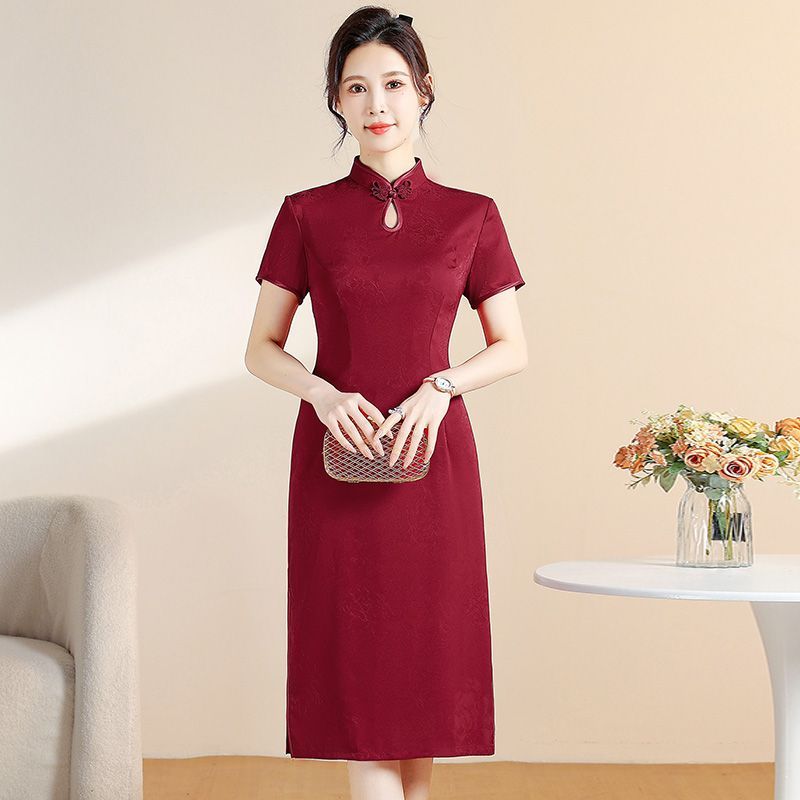 改良旗袍2025年轻高端气质夏季中式连衣裙裙子【15天内】