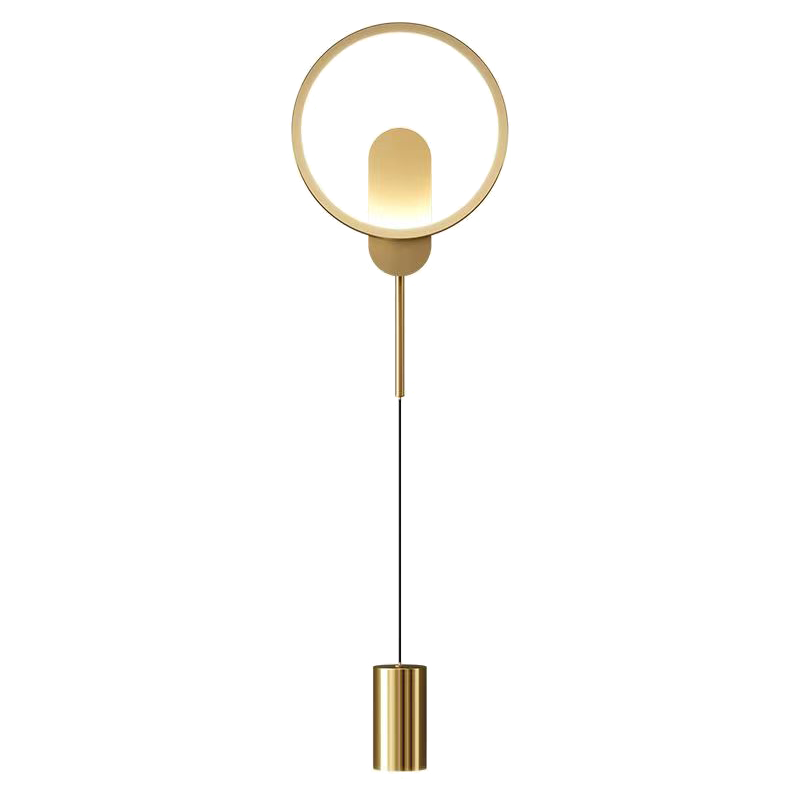 欧煌盛世现代简约卧室床头壁灯北欧过道壁灯电视沙发背景墙免接线充电壁灯 金色【充电款】暖光