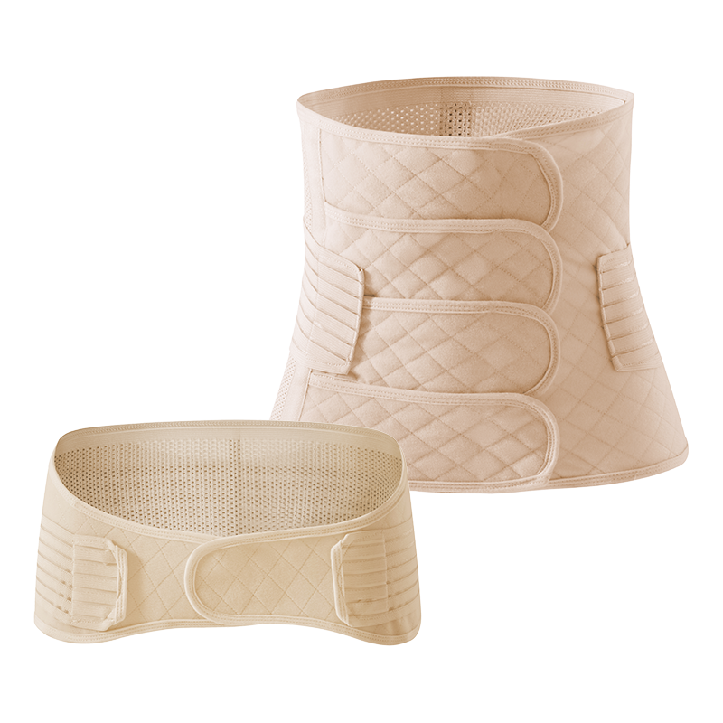 产后收腹带塑身透气术后束腹带骨盆带产妇顺产剖腹产专用肤色XL
