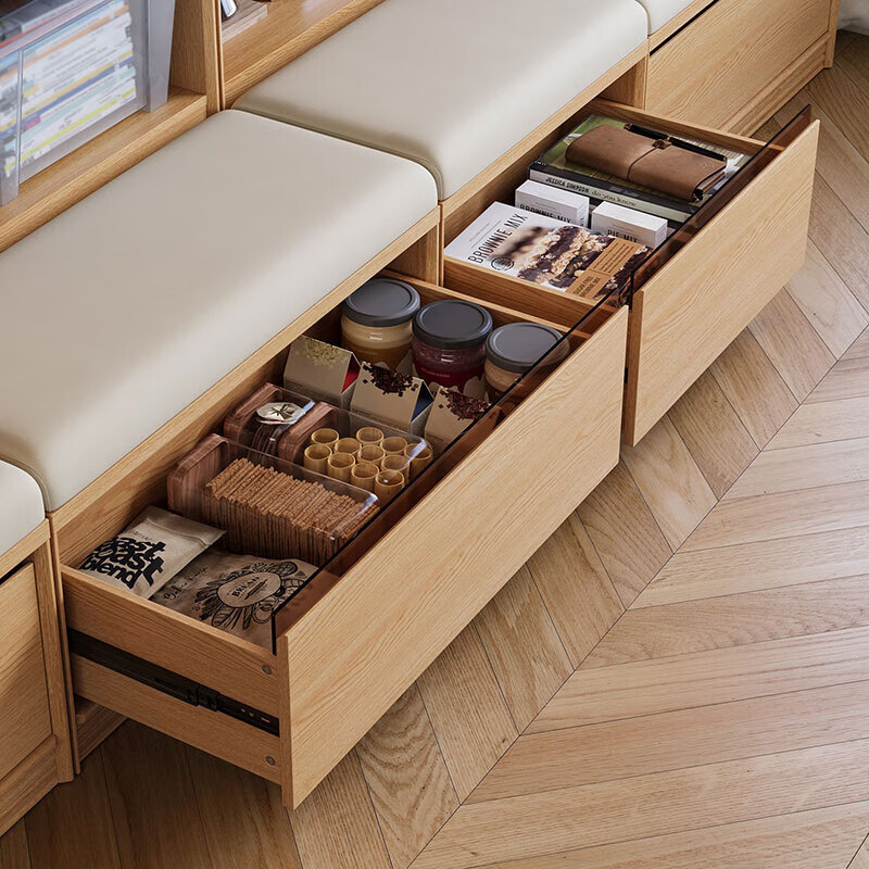  LINSY/林氏家居 一体靠墙 书柜储物柜组合