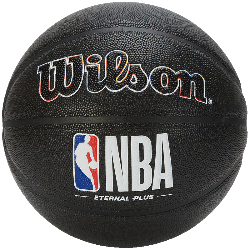 Wilson威尔胜威尔胜NBA系列黑彩ETERNAL PLUS吸湿防滑室内外成人7号篮球 吸湿球黑彩