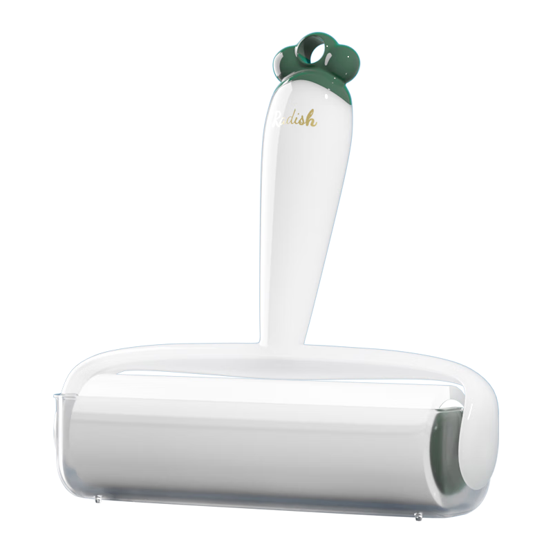 初舍（CHUSHE）粘毛器滚筒16cm滚刷可撕式卷纸去毛家用强力黏毛器除灰尘滚轮 16cm白1个手柄+5卷纸（300撕）