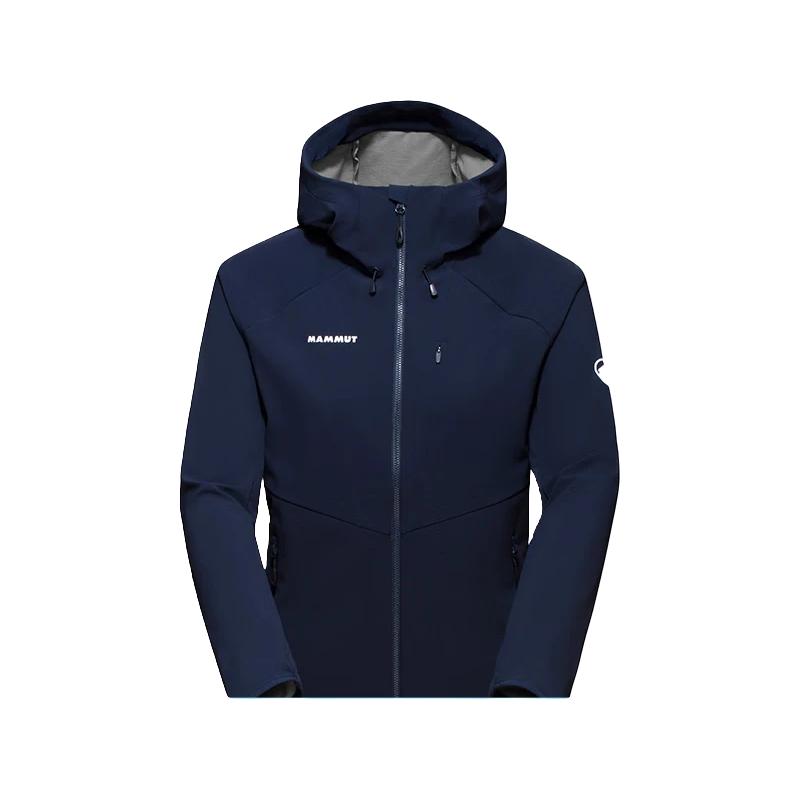 猛犸象（MAMMUT）Ultimate Comfort男女防风防水连帽软壳上衣 1011-01960-女款-5118-